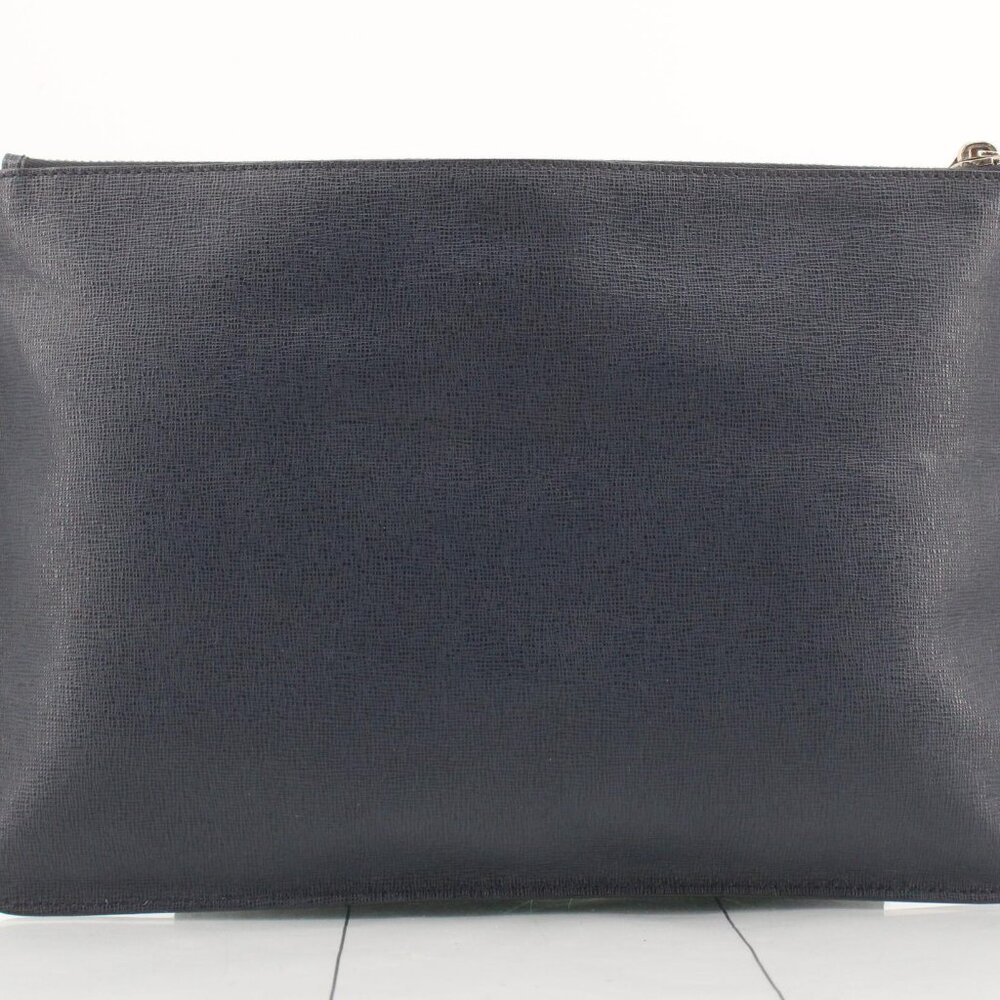 Fendi Monster Eyes Leather Zip Pouch Clutch Made in Italy - Picture 2 of 9
